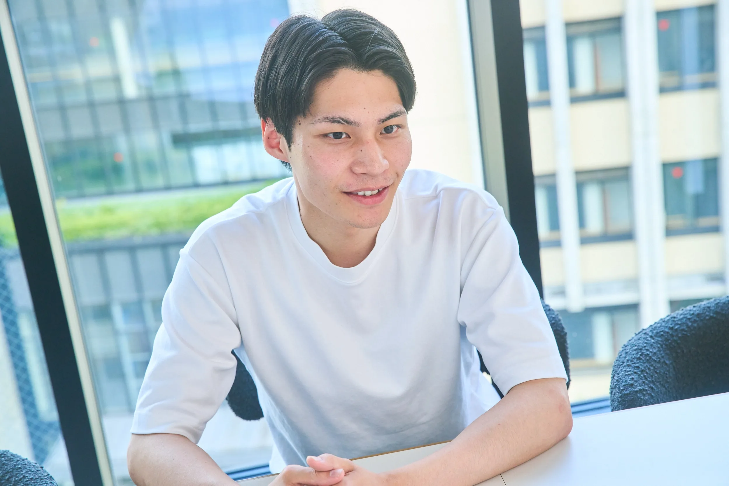 株式会社プロパゲートの採用インタビューでキャリアについて語る様子
