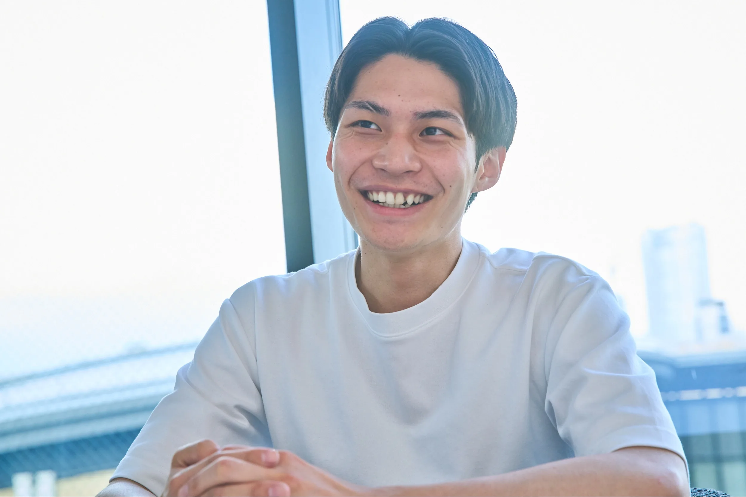 株式会社プロパゲートの採用インタビューで仕事について話す様子