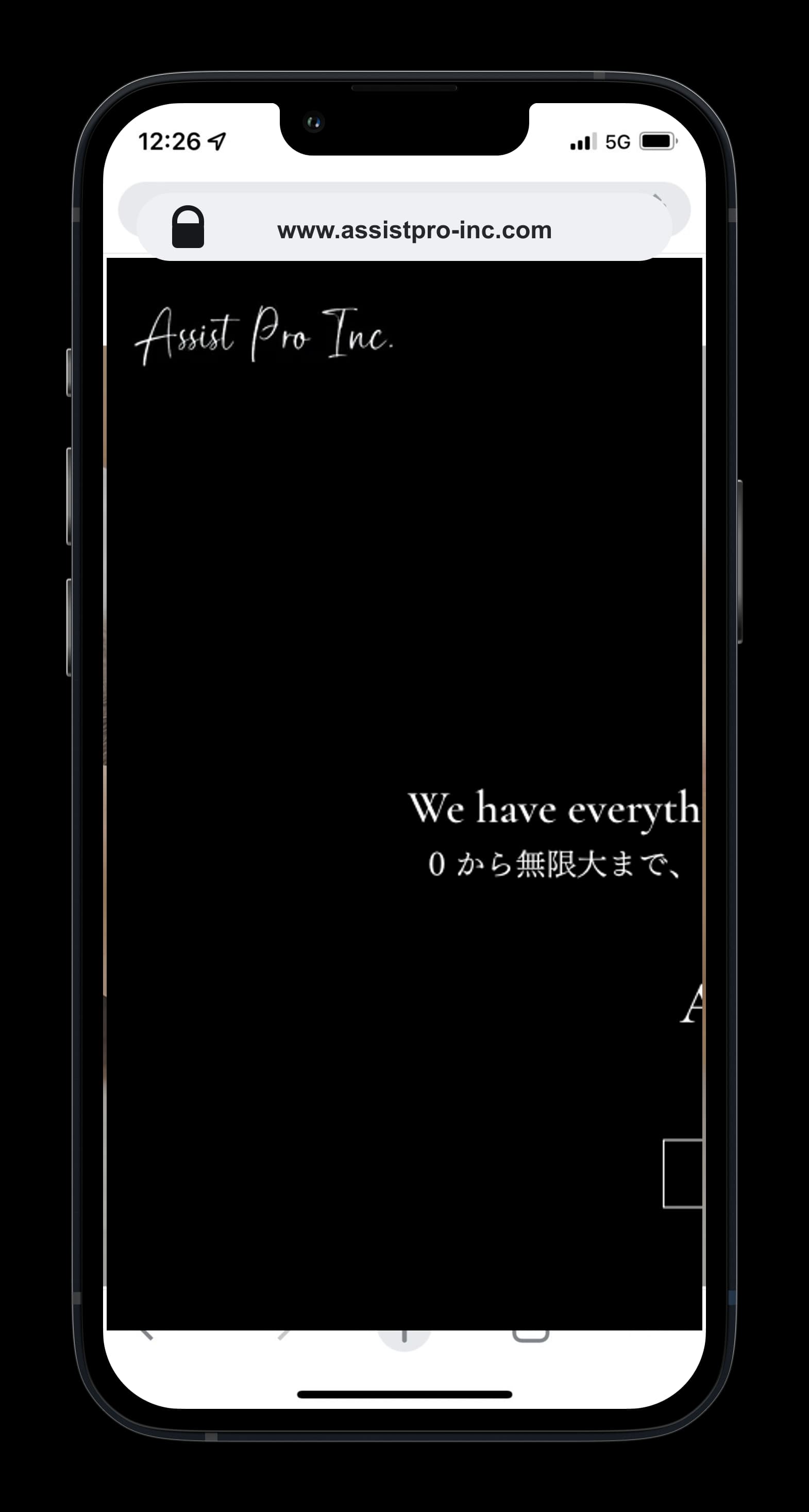 Assist Pro Inc.のBtoBサービスサイト