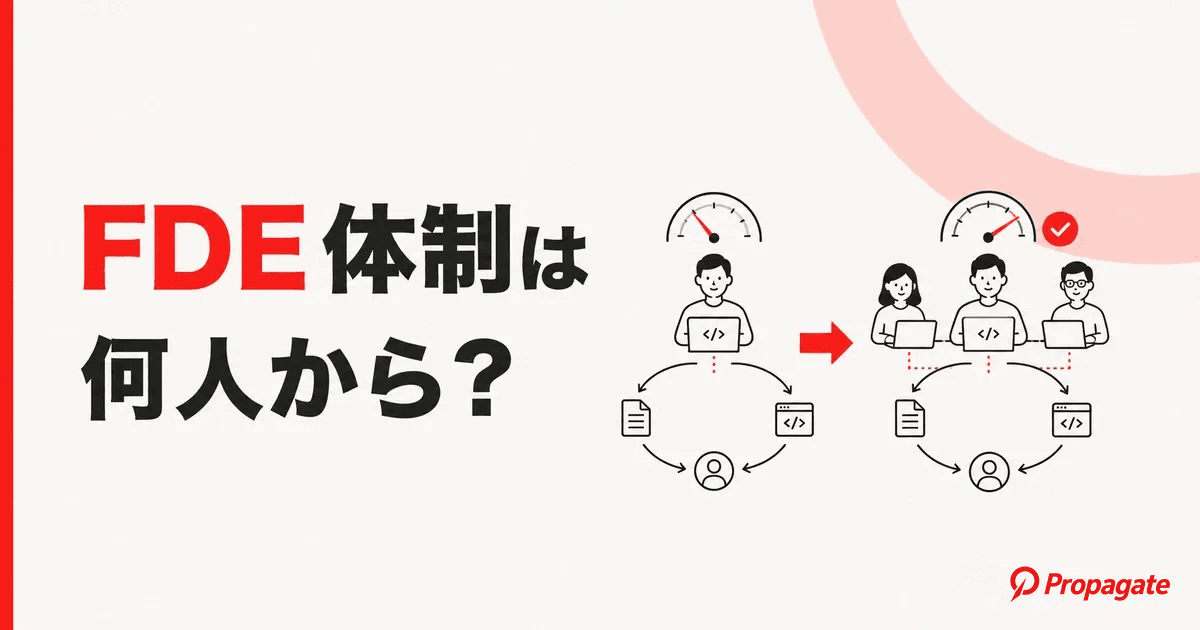 FDE体制は何人から始めるべき?失敗しない立ち上げと稼働配分のコツのアイキャッチ画像